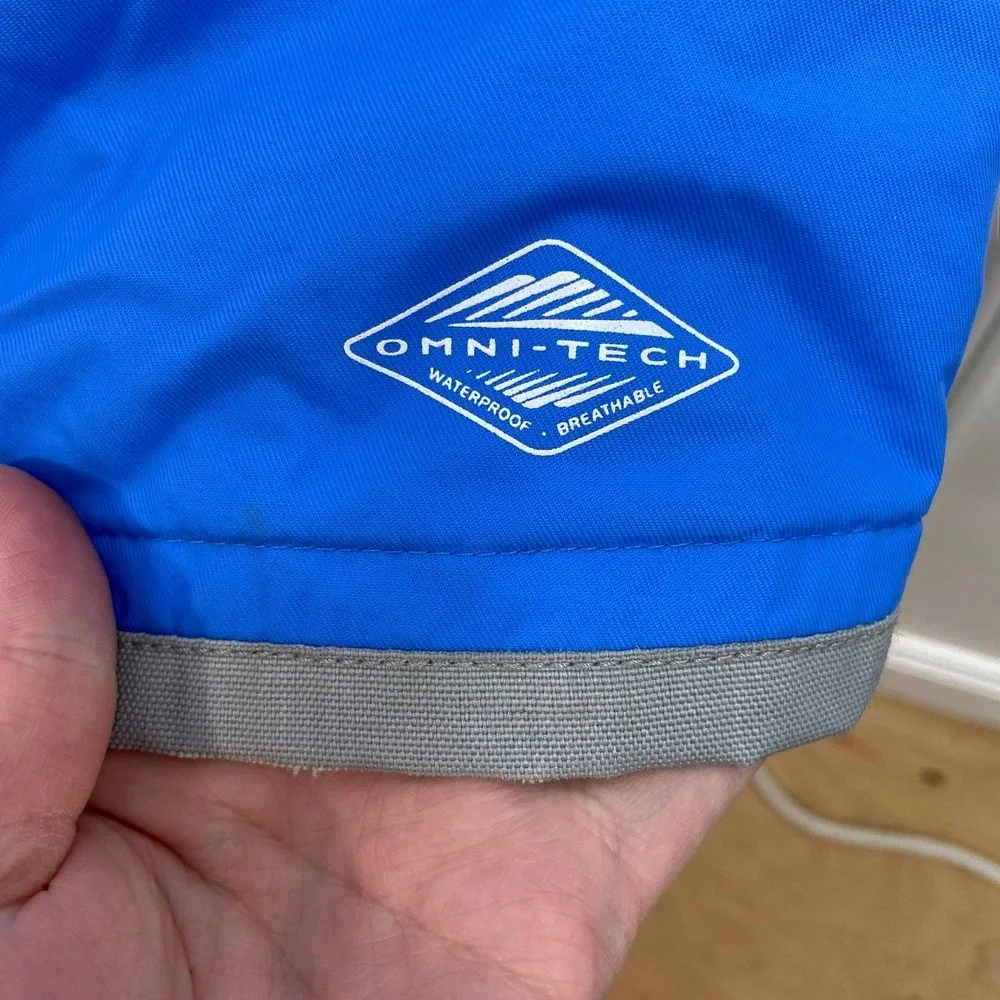 Columbia‎ bugaboo blue fleece lined non-slip Omni-tech ski snow gear pants large